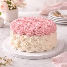 Rosette vegan cake